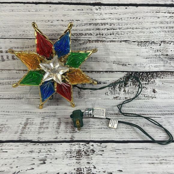 Vintage Christmas Tree Topper Star Bob Ho 1993 Not Working - Picture 3 of 14